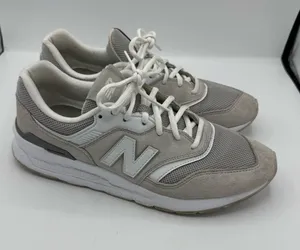 New Balance 997H Neutral Gray and White Sneakers Womens Size‎ 10 trendy chic thumbnail 1