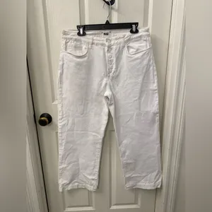 PAIGE Leenah Ankle White Women's Jeans thumbnail 3