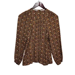 Natural Life Women Cottage Ditsy Floral Top XS Boho Prairie Earthy‎ Romantic thumbnail 2