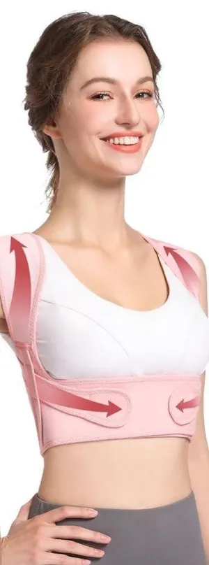 Boutique Posture Corrector for Women: Adjustable Lightweight Upper Back Brace thumbnail 1