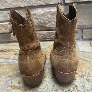 Dolce Vita Solow Suede Pointed Toe Cowboy Western Boots Suede Brown Tan 7.5 thumbnail 7