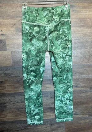 THE NORTH FACE Elevation 7/8 Lime Cream Leggings Womens Small thumbnail 4