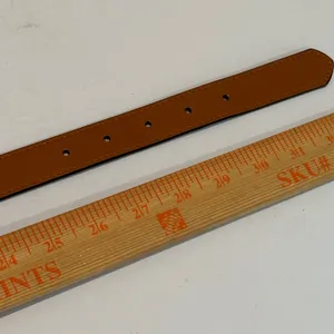Reversible Belt Womens S 28 Black Brown Rotating Antique Brass‎ Buckle Office thumbnail 6