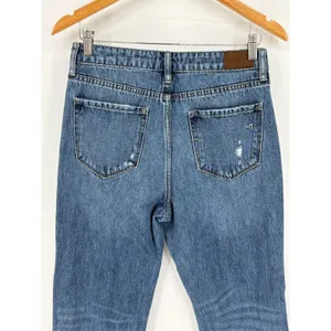 Hidden Jeans Happi Split Hem Straight‎ Leg Jeans 27 Distressed Cotton High Rise thumbnail 6