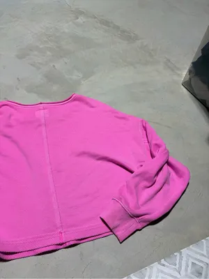 Aerie Cropped Pink Women's Sweatshirt xl thumbnail 11