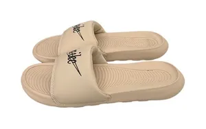 Nike Sandals Victori One Slip On Slides Tan Sandrift Black Size Women's 6 thumbnail 1