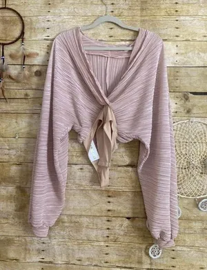 NWT Elegant Pleated Bodysuit  thumbnail 4