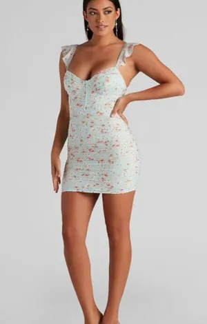 Windsor Mint Bodycon Mini Dress thumbnail 2