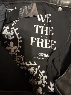 We The Free Black Faux Leather Pants thumbnail 5