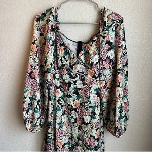 Missguided Floral Midi Dress thumbnail 2