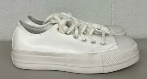 Converse sz8.5 all white CT ox lift platform sneaker 564429c solid shoe thumbnail 1