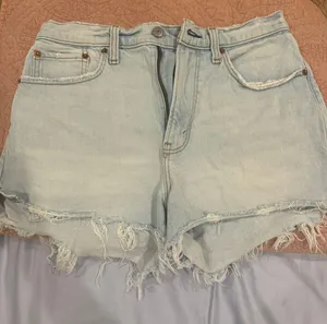 Abercrombie High Rise Jean Cut Off Shorts thumbnail 1