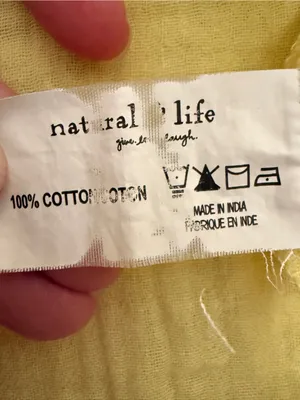 Natural Life Yellow Cotton Gauze Raw Sleeveless Hem Top XS/S Boho Beach‎ thumbnail 6