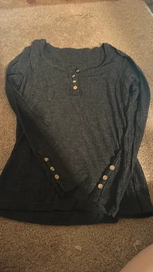 Grey long sleeve shirt Gray thumbnail 3