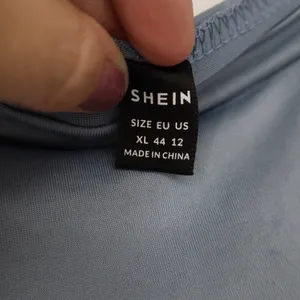 SHEIN Dusty Blue Short Sleeve Crew Neck Crop Top XL 12 thumbnail 2