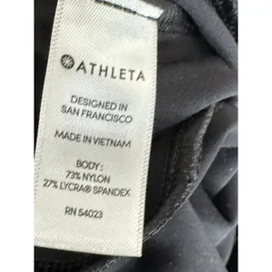 Athleta Stella Shale Black Ankle Zip Stretch‎ Trouser Pants Women's Size 4 thumbnail 8