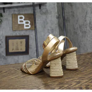 NWT Schutz Womens High Block Sandal Alexandra Gold Yellow 6.5B thumbnail 7