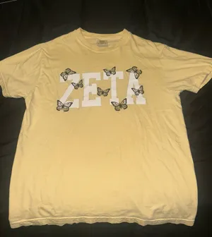 Comfort Colors Yellow Zeta Tau Alpha T-Shirt thumbnail 3