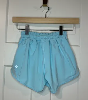 Lululemon Icing Blue Hotty Hot 4” - Size 0 thumbnail 2