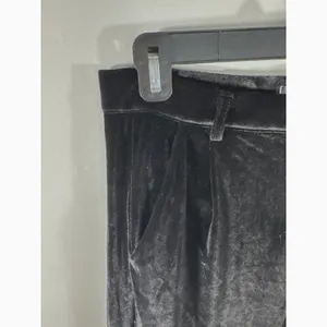 Urban CoCo Black Velvet Wide Leg Pants High‎ Waist Trousers XL NWT Whimsigoth thumbnail 4