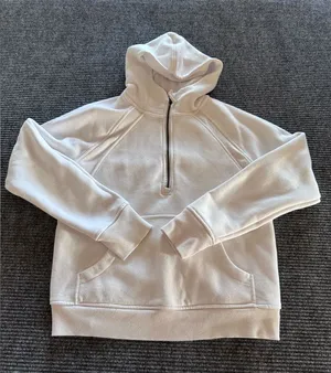 Freely‎ Women's White Quarter Zip Hoodie Yoga Sweater Medium thumbnail 1