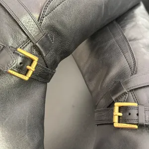Vintage COACH Monique Equestrian Riding Boots Black Leather Calf Length Size 7 B thumbnail 12