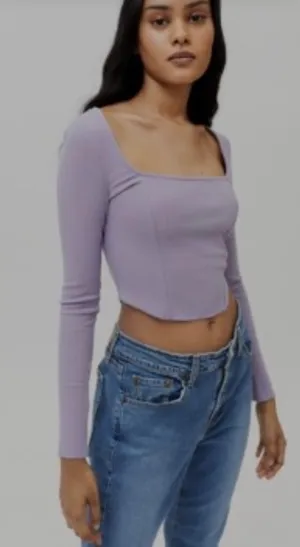 Urban Outfitters brand new long sleeve pretty purple small with tags thumbnail 1