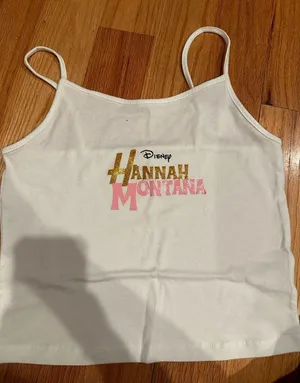Wild Fable White Camisole with Gold and Pink Accents thumbnail 1
