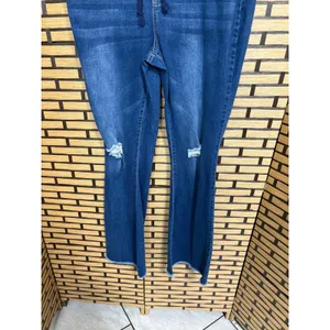 YMI‎ Pull On Drawstring Waist Flare Leg Jeans Size XL thumbnail 3