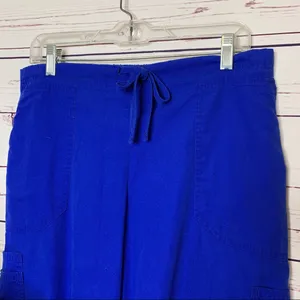 Scrubstar Blue Winter Snowflakes Medical Scrubs Set Size Medium Scrub Top & Pants thumbnail 13