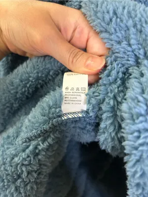 Fuzzy Women's Hooded Fleece Hoodie Blue Size XL thumbnail 7