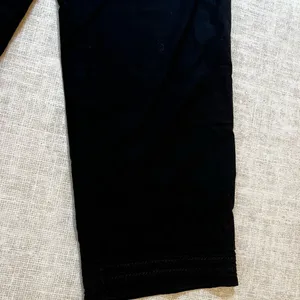 Oleg Cassini black linen capri pant size L thumbnail 4