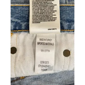 AGOLDE Womens Shorts Blue Denim Parker Vintage Cut Off Distressed Jean Size 28 thumbnail 5