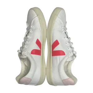 VEJA Campo Canvas Sneakers Shoes Womens 8 White Pink Lace Up Tennis Preppy thumbnail 9