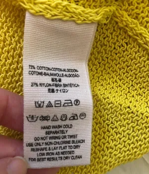 Free People Oh Hello Yellow Cardigan Sweater thumbnail 6