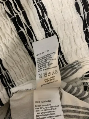 Kendall & Kylie Black and White Striped Wide Leg Pants - Size Medium thumbnail 4