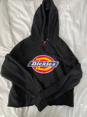Dickies Black Cropped Hoodie thumbnail 1