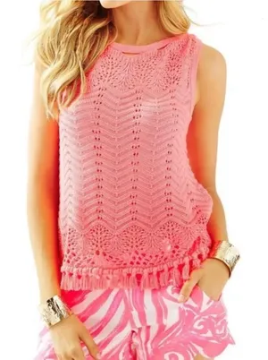 Lilly Pulitzer Pink Sleeveless Top thumbnail 1
