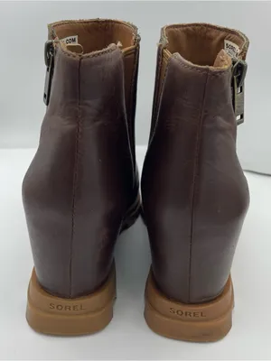 Sorel Joan of Arctic wedge III brown waterproof full-grain leather boots 7.5 thumbnail 5