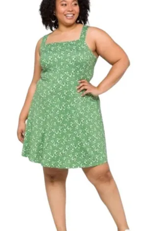Nine Britton NWT Stitch Fix Desiree Strappy Floral Sleeveless Dress Green Size Large L NEW thumbnail 1