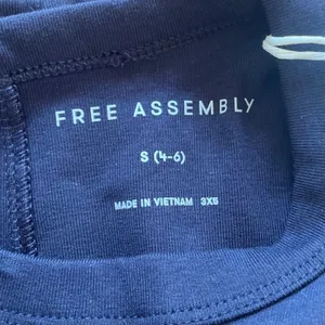 Free Assembly Womens 2-Pack Cap Sleeve Ribbed Tees Navy White Striped Small 4-6 thumbnail 5