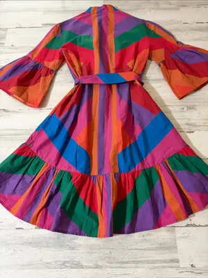 Farm Rio Amanda Stripes Mini Dress Size XS thumbnail 9