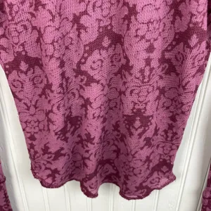 Intimately Free People You And I Long Sleeve Mock Neck Top Size Small Mauve Pink thumbnail 6