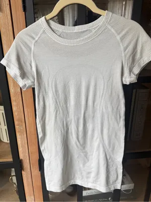 Lululemon Swiftly Tech Short Sleeve tee Scoop Heathered White grey thumbnail 1