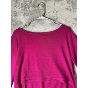Nom Maternity Nursing Top Medium Pink Long Sleeve Layered Breastfeeding Shirt thumbnail 3