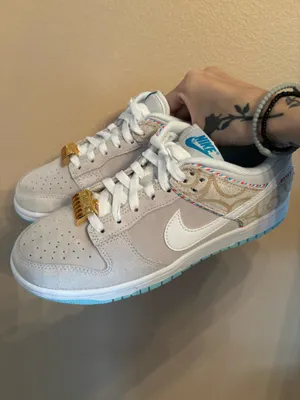 Nike Dunk Low SE 'Barber Shop - Grey' thumbnail 6