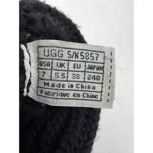 UGG Australia Classic Cardy 5857 Black Knit Mid Calf Boots Womens 7 thumbnail 7