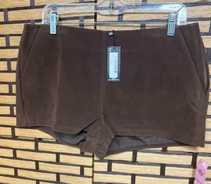 Prettylittle Thing Brown Shorts Size 8 thumbnail 1