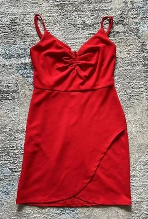 B. Darlin‎ Red Cocktail Party Prom Homecoming Formal Dress Womens 7/8 thumbnail 1