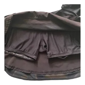 Athleta -BLACK ATHLETIC SKORT-SIZE SMALL Athletic black skort, lined mesh hen, no slip shorts, excellent condition Measurements: Waist: side to side 15-18 inches Length: waistband to bottom 14 inches thumbnail 4